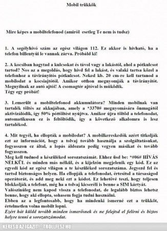 Na, mire képes ez a mobil?